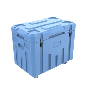 Тежък LLDPE с голям капацитет, издръжлива логистична ротационно формована изолирана кутия за съхранение на охладител за сух лед за сух лед при доставка