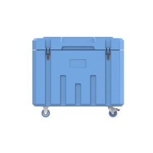 Ntchito yolemetsa yayikulu LLDPE yokhazikika yokhazikika Rotomolded insulated Dry Ice cooler Storage Box for Shipping Dry Ice