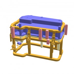 UTM-58806-Al Fuel tank mold, rotational mold mold, OEM and ODM support, hard plastic, LLDPE material, Aluimum mold.