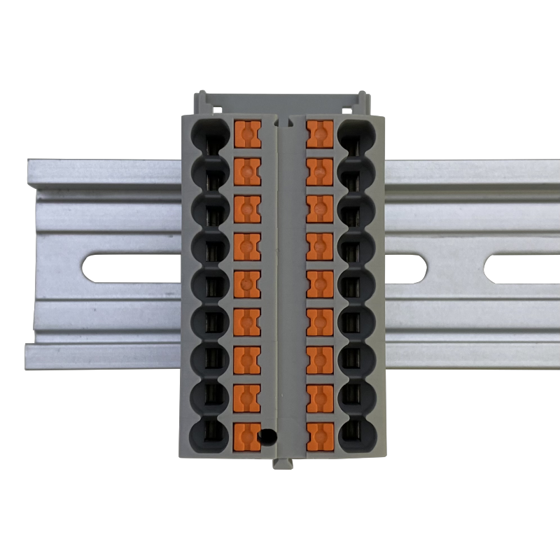 JUT15-18X2.5-P (Laagspanning Paneelgemonteerd push-in distributieklemmenblok Din Rail-klemmenblok elektrische connectoren)