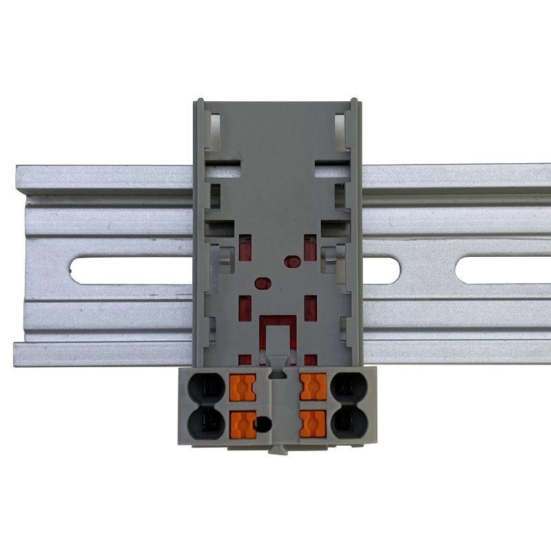JUT15-4X2.5-P (Pluggable Din Rail Spring type distribution Lever Lock through Wal Terminal Block)