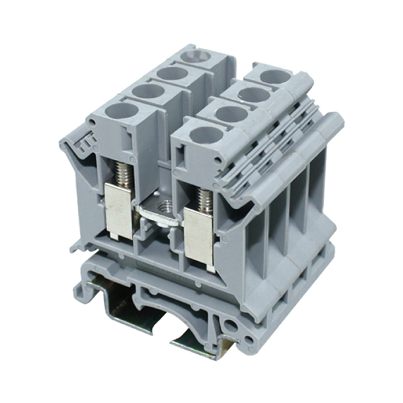 JUT1-6-serien (tilslutning af ledninger til terminalblok Panelmonteret fremføring gennem skruebur Din-skinneklemmeblok)