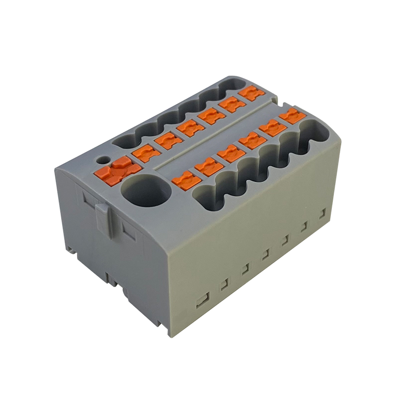 JUT15-6-12X2.5（Швидкісні промислові розетки Push in Wire Connector комбіновані пружинні клеми для швидкого підключення DIN-рейки）