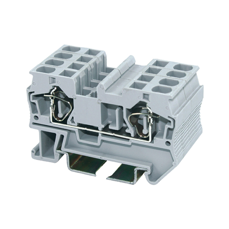 JUT3-4 serie (Pluggable Terminal Block Connector Plastic Spring miniatuur Connector klemmenblok din rail type)