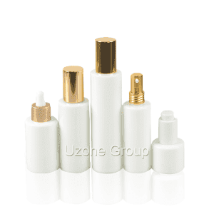 Cosmetic Containers Wholesale Los Angeles - Opal White Glass Bottle With Pump/Sprayer And Dropper  – Uzone