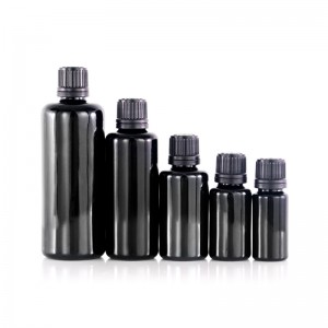 Classic Dark Violet Glass Bottles for Skincare Packaging