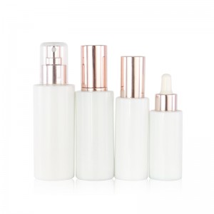 30,50ml White Glass Bottle for lotion and serum