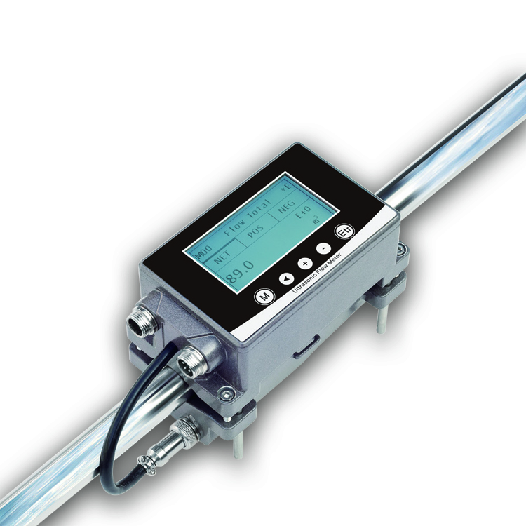 Portable Doppler Flowmeter Handheld Ultrasonic Flow Meter With LCD Disply