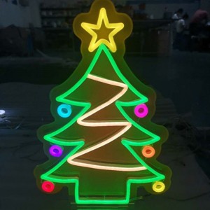 Christmas tree neon sign merry1