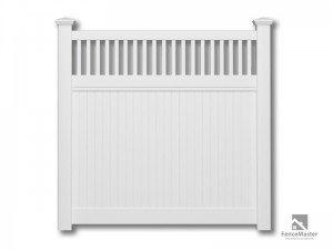 PVC Semi Privacy Fence FenceMaster FM-201 with Picket Top
