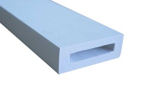 1-1/2"x3-1/2" cellulær PVC vinyl hul skinne