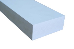 1-1 / 2"x3-1 / 2" Seporo se tiileng sa PVC Vinyl Solid Rail