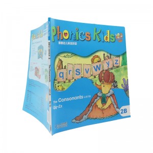 Fabrieksgepasmaakte vroeë opvoedkundige leerboeke vir kinders wat kinderbord-flapboek druk