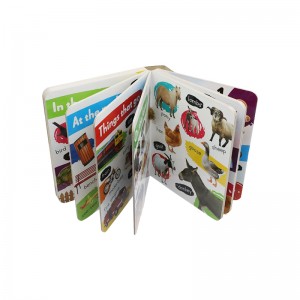 Фабрички прилагодени книги за рано образовно учење за деца кои печатат книга со флап за деца