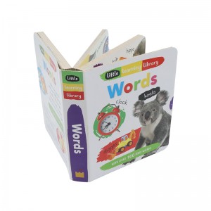Fabrikstilpassede børnebøger til tidlig pædagogisk læring udskrivning af børnetavle-klapbog
