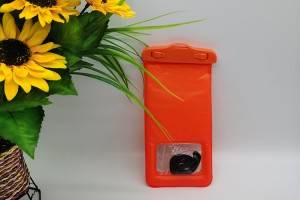 Vandtæt taske i orange farve