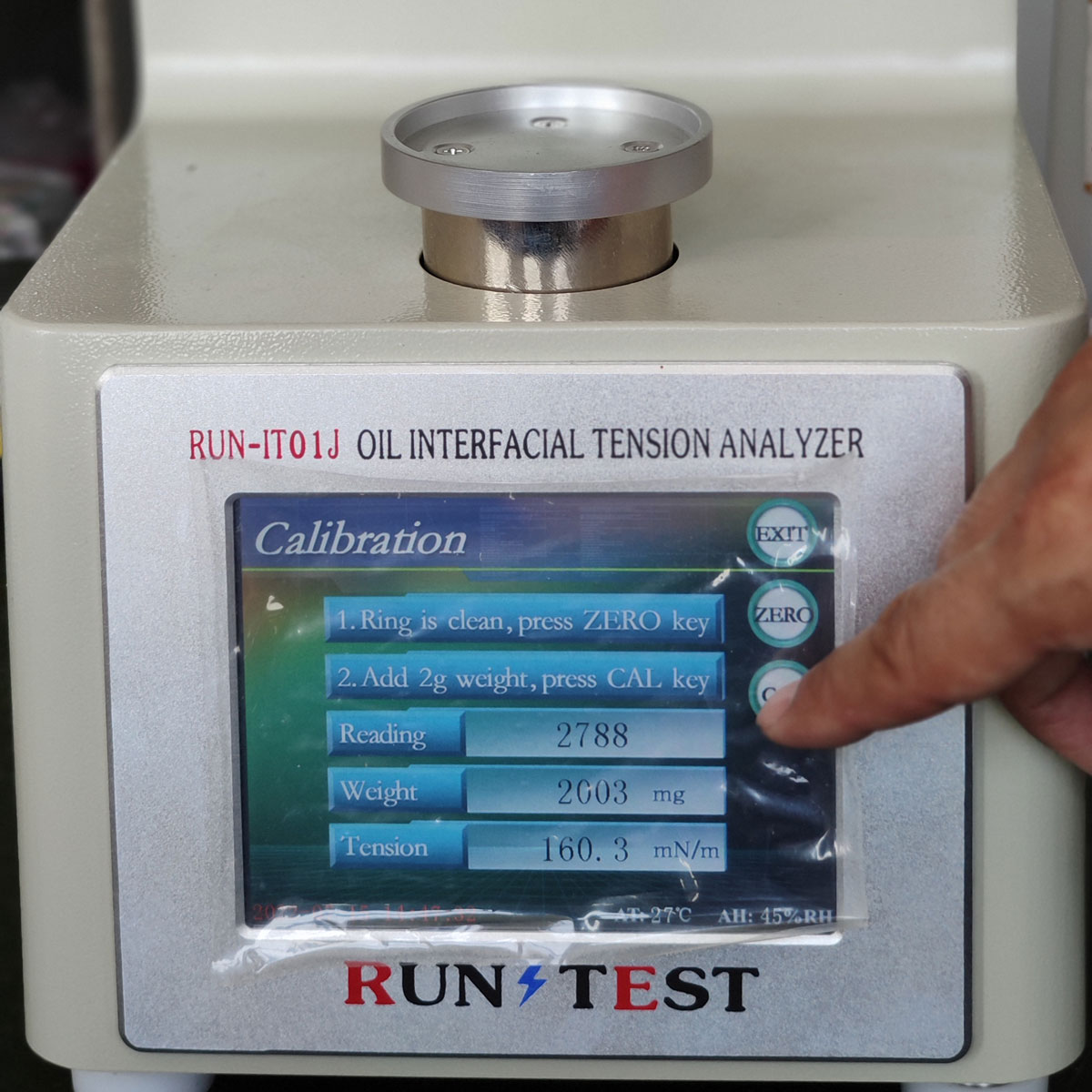 How to use the oil interfacial tension tester?