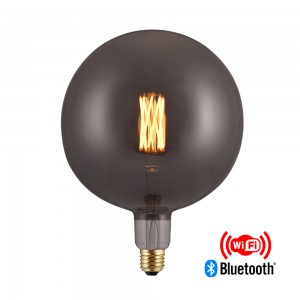 Extra large smart edison bulb G300 5W led Smoky  Vintage style  No Hub Required, Bluetooth + WiFi