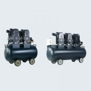 1600W Silent Oil-free Air Compressor ขายร้อน Oilless Dental Oil ฟรี Silent Big Air Delivery Air Compressor