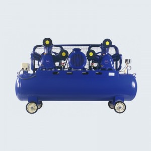 Riemenluftkompressor mit zwei Pumpenköpfen für große Luftzufuhr