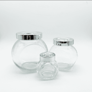 Wholesale Clear 50ml 150ml 250ml Glass Candy Jar in Xuzhou
