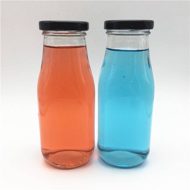 Lead-free China Manufacture 10oz 300ml Glass Milk Bottle