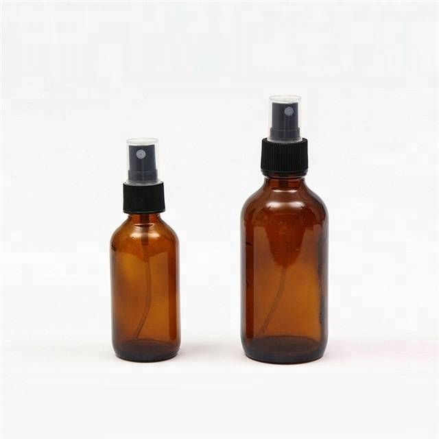 60ml 120ml 2oz 4oz amber essential oil spray bottle glass