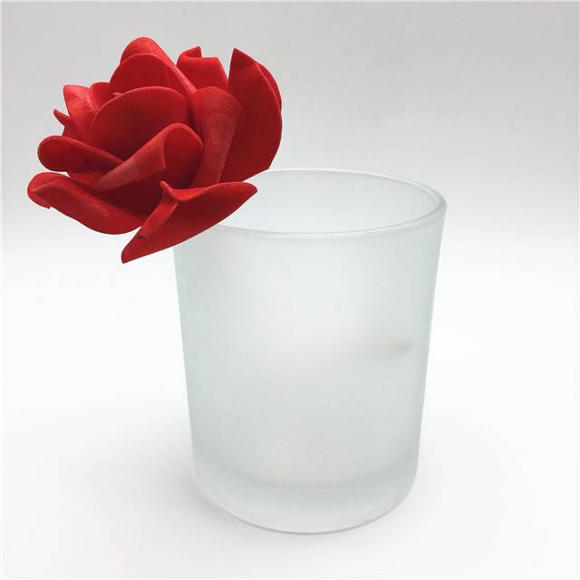 Fast delivery Spice Jar Glass - Frosted glass candle holder – Wan Xuan