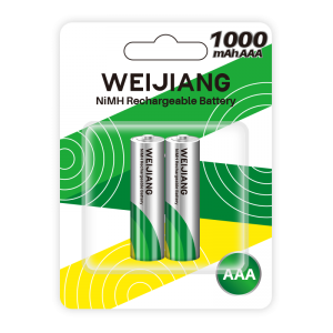 Top Suppliers Rechargeable Nimh Aa Battery - 1000mAh AAA NiMH Rechargeable Battery | Weijiang Power – Weijiang