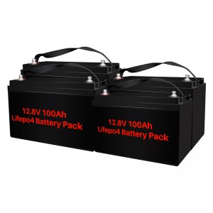 12.8V 100Ah Lifepo4 Eguzki Energiarako Bateria Pack