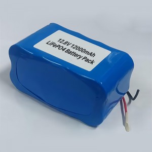 12.8V 12Ah LiFePO4 Batterijpakket foar Fish Finder, Lytse UPS, Berneauto, Ride on Toys, Alarmsysteem, ensfh.