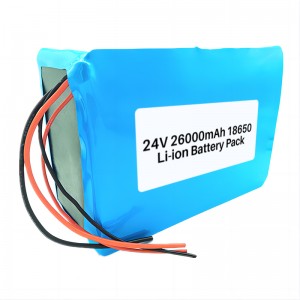24V 26000mAh 18650 Li-ion batri pake