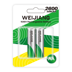 Rechargeable 2600mAh AA NiMH Battery |Weijiang Power