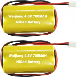 Светло за итни случаи со знак за излез од 4,8V 700MAH NiCad за замена на батеријата