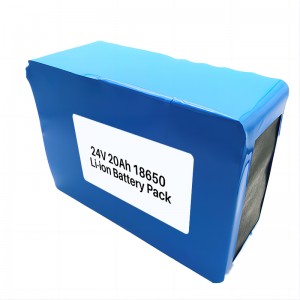 24V 20Ah 18650 Li-ion batteripakke