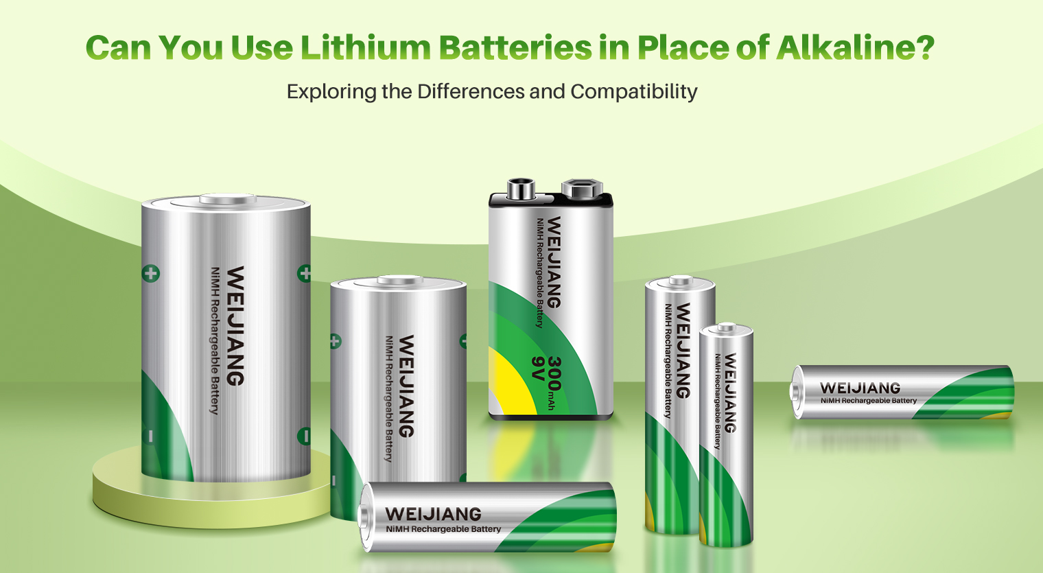Kan du bruke litiumbatterier i stedet for alkaliske?Utforske forskjellene og kompatibiliteten |WEIJIANG