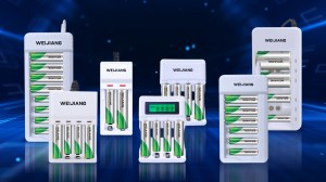 4-ковокии пуркунандаи батареяи USB барои батареяи AA/AAA NiCd NiMh