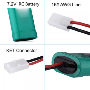 7.2V 3600mAh Rechargeable 6-Cell NiMH RC Batre Pack