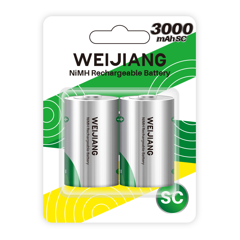 Batterij van SC-formaat 3000 mAh NiMH-batterij |Weijiang-macht