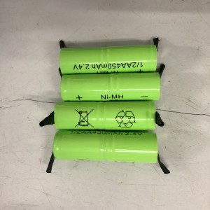 Bateria nimh 2.4v 450mah prodhues me porosi |Fuqia Weijiang