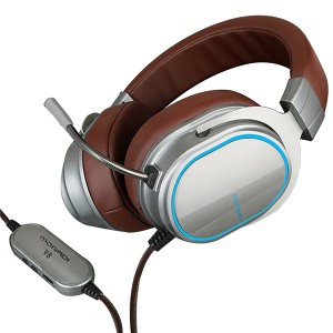 Didmeninės žaidimų ausinės su mikrofonu, skirtos kompiuteriui per ausis erdvinį garsą 7.1 Reality|Wellyp