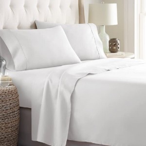 Hotel Luxury Bedding Set Deep Pockets Wrinkle & Fade Resistant Hypoallergenic Sheet Pillow Case Set