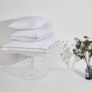 Oreiller en mousse à mémoire de forme déchiqueté réglable en hauteur pour hôtel, oreiller en fibre de polyester avec housse d'oreiller en coton lavé