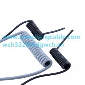 UL21317 Spiral Cable PUR TPU Cable Computer Cable Alarm Cable Medical Cable FT1 VW-1