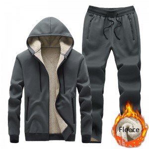 Professional Design Sports Bra Custom Logo - Fleece Tracksuit Men Tech Bulk Zip Up Jacket Pants Set Workout Plus Size Sports Factory – Westfox