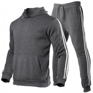 Mens Tracksuit Fleece Oversized Hoodies Sweatsuit Bulk Plain Hot Sale Custom Logo