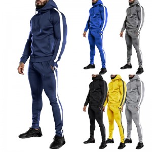 Mens Sweatsuit Set Tracksuit Zipper Hoodies Joggers 2 Pieces Set Plus Size Sportswear Factory Price
