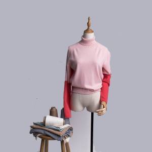 Fixed Competitive Price Pale Pink Cashmere Cardigan - China factory made 100% Cashmere pullover for ladies CT20W018 – Wilson