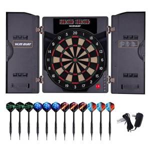 Short Lead Time for Flocked Dartboard - Soft tip dartboard and cabinet multiplayer game practice|WIN.MAX – Winmax