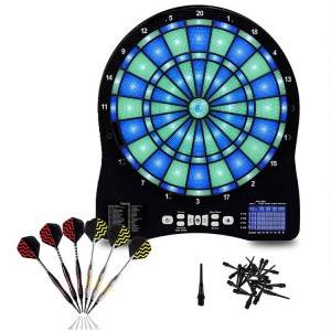 Special Price for Horsehair Dartboard - illuminated dart board Electric Dartboard with 6 Soft Plastic Tip Darts | WIN.MAX – Winmax